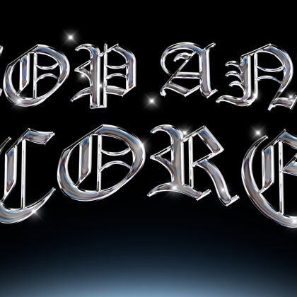 Logo TOP AND CORE GOTH SILVER 