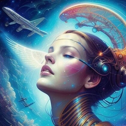 arte digital cover  futuristico